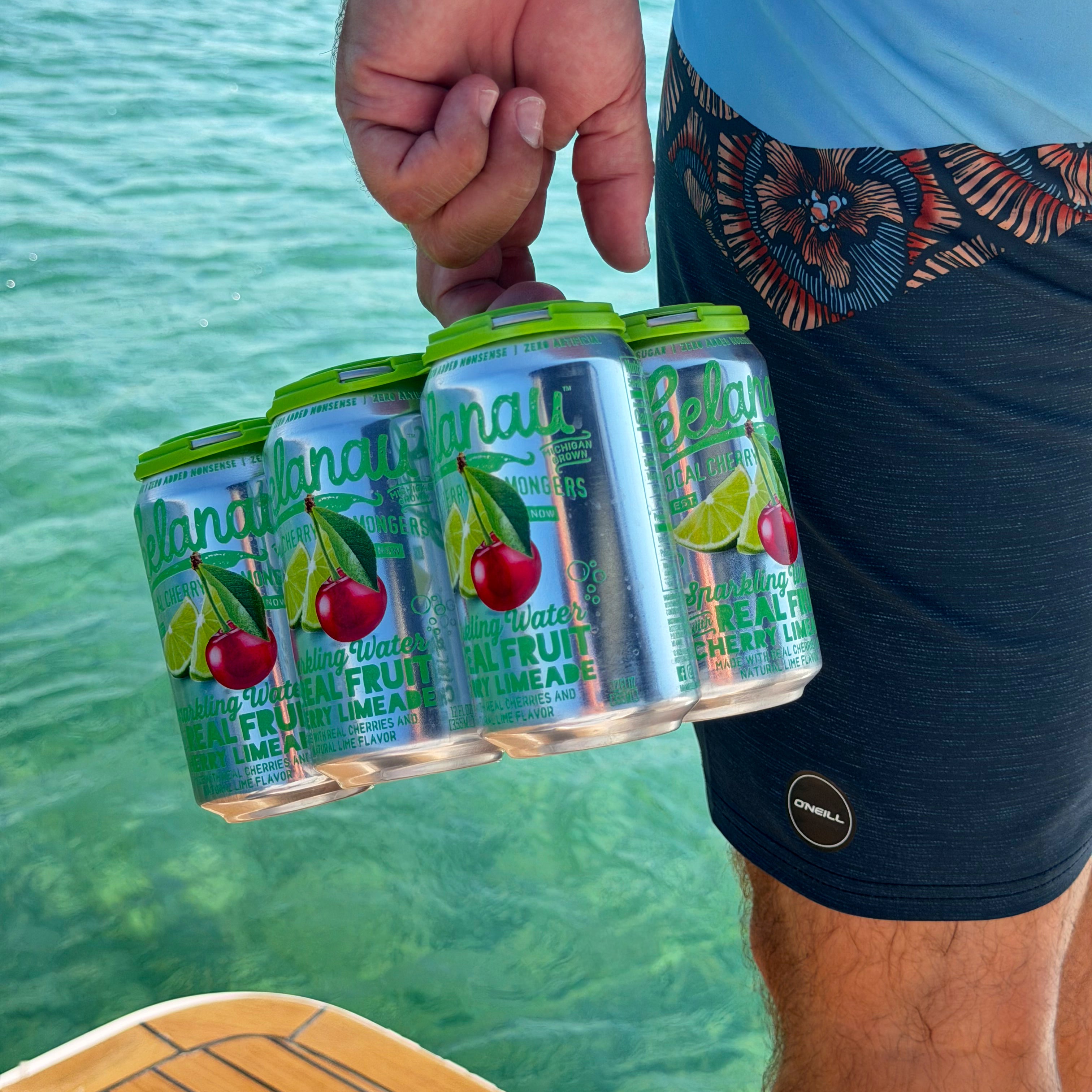 Cherry Limeade Sparkling Water, Case of 12 – Leelanau Bottling Company